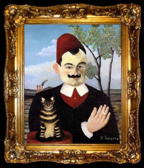framed  Henri Rousseau Portrait of Monsieur X (Pierre Loti), ta009-2